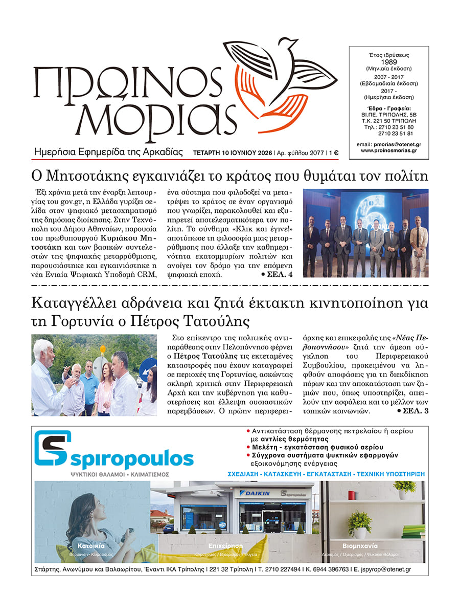 ENTYPOS PROINOS MORIAS