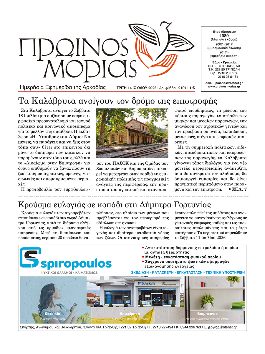 ENTYPOS PROINOS MORIAS