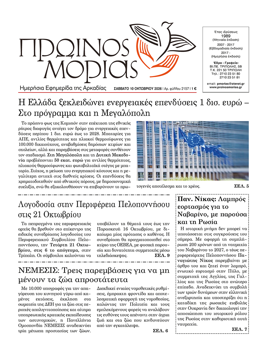 ENTYPOS PROINOS MORIAS