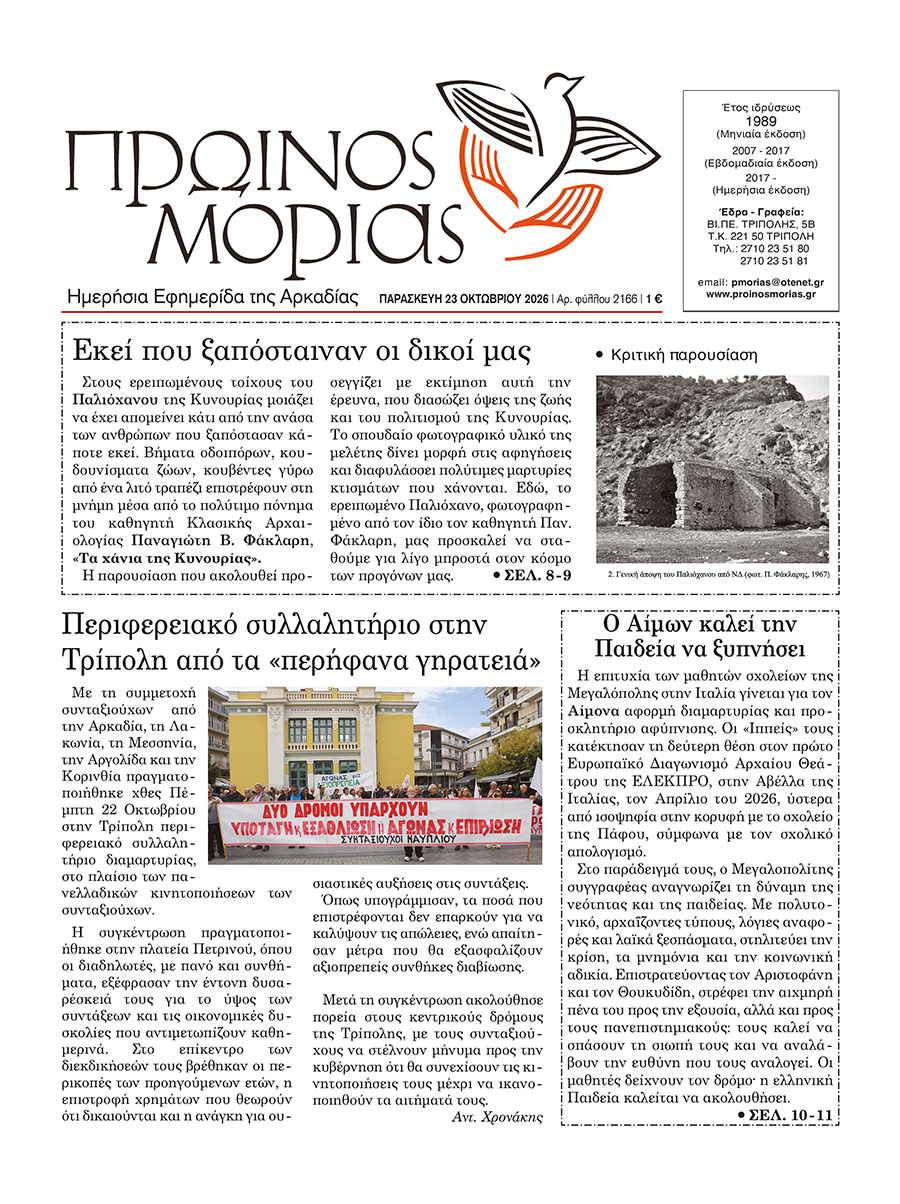 ENTYPOS PROINOS MORIAS